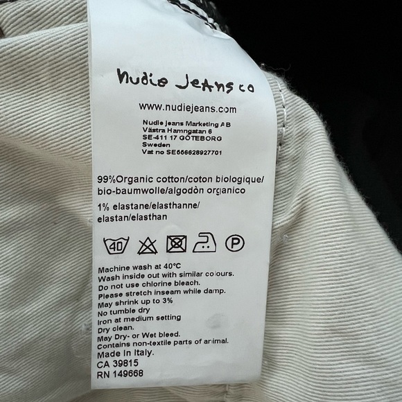 Nudie jeans - black 33x28 - Picture 11 of 12